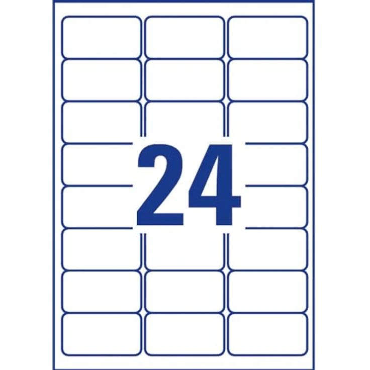 AVERY Zweckform L7912-10 Strapazierfähige Folienetiketten, 240 Aufkleber 63,5x33,9mm, extrem stark selbstklebend, reiß- und wasserfest, für schwierige Oberflächen, 10 Blatt, weiß – Bild 3
