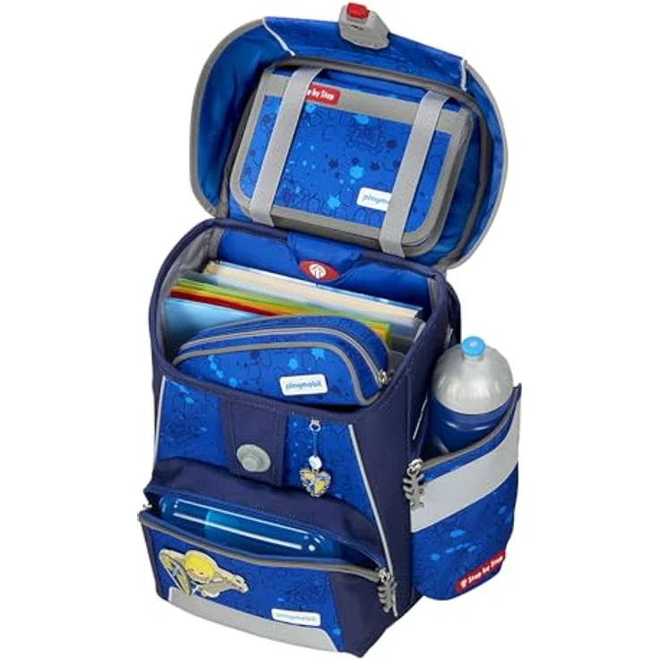 Step by Step Schulranzen-Set Space Playmobil „Novelmore Arwynn“ 5-teilig, 20L, blau, ergonomisch, höhenverstellbar mit Hüftgurt, für Grundschule ab 1. Klasse, Novelmore-Design – Bild 5