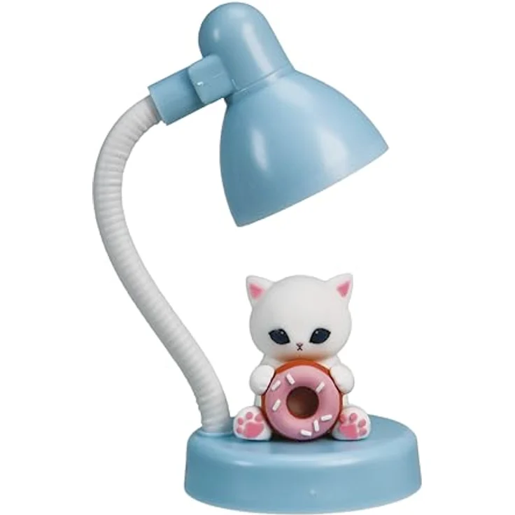BlueSkyStudios Mofusand Minilampe USB, LED Tischlampe mit Katzfigur und Donut, mehrfarbig – Bild 1