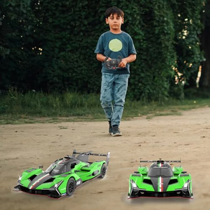Jamara Germany Lamborghini SC63 LMDH 1:14 grün 2,4GHz mit manuell zu öffnenden Türen – Bild 2