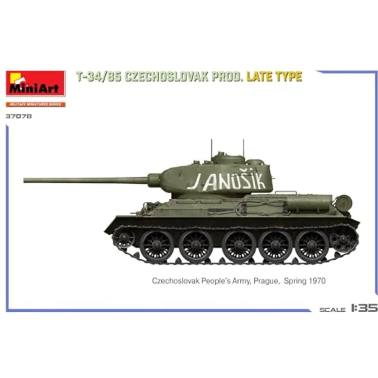 Miniart Miniart 1:35 - T34/85 Czechoslovak Prod, Late Type Modellfahrzeug mit detaillierter Nachkriegsproduktion – Bild 15