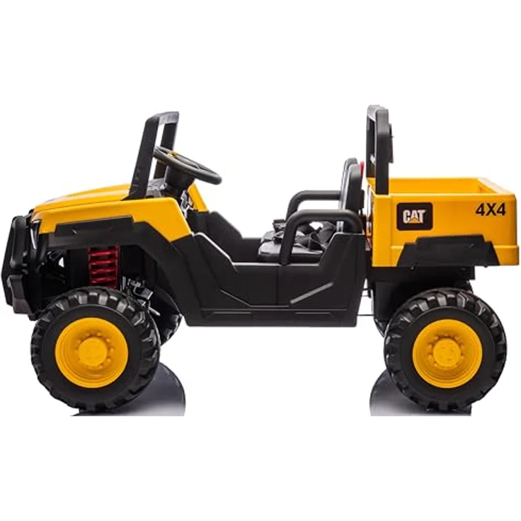 Sun Baby CAT Elektro Kinderauto Offroad Geländewagen Zweisitzer 12V 10Ah, gelb, mit MP3-Player und Fernbedienung – Bild 5
