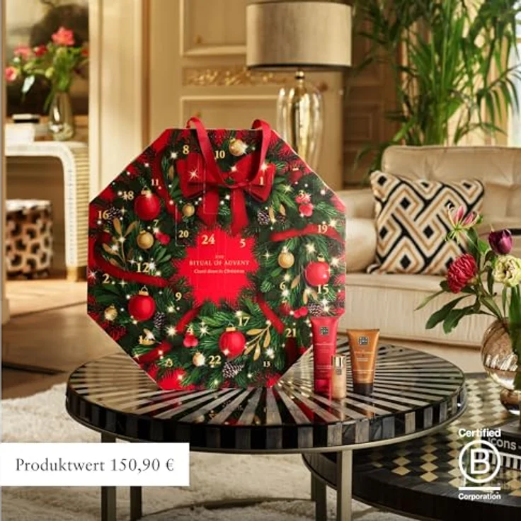 RITUALS Adventskalender 2025 – The Ritual of Advent im Adventskranz Design mit 24 luxuriösen Körperpflege- und Home-Geschenken für Sie und Ihn, Gesamtwert über 150,90 € – Bild 2