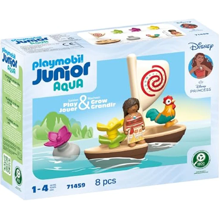 Playmobil® Konstruktions-Spielset Vaiana Katamaran (71459), JUNIOR & Disney, (8 St), Made in Europe – Bild 2