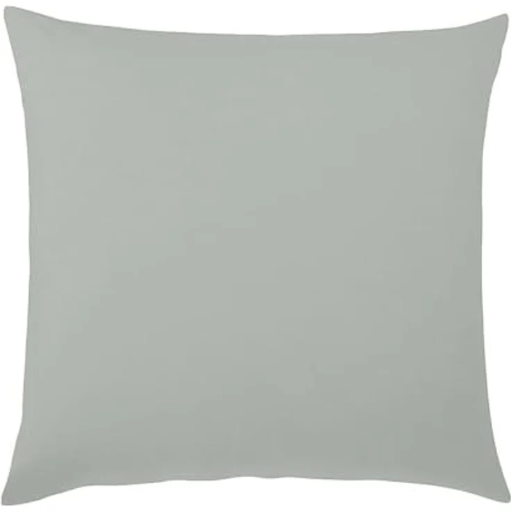 Traumschlaf Uni Biber Bettwäsche, kuschelig weich aus 100% Baumwolle, mit Reißverschluss, 135x200 cm + 80x80 cm, grau – Bild 2