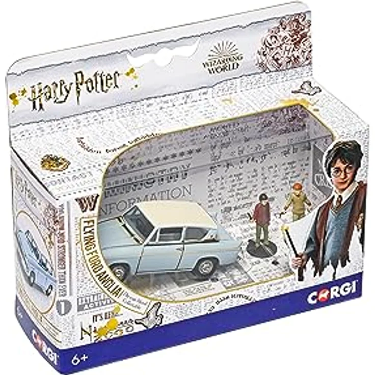 Corgi Harry Potter Verzauberter Ford Anglia, Maßstab 1:43 mit Harry- und Ron-Figur, 90 mm Länge, geeignet für Kinder ab 6 Jahren – Bild 5