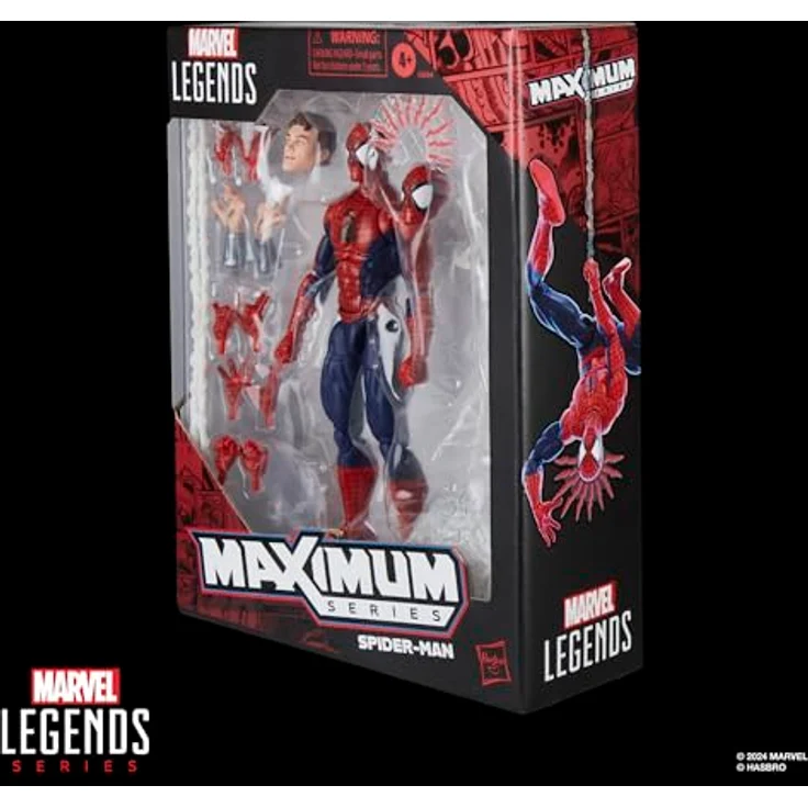 Hasbro Marvel Legends Maximum Series Spider-Man Actionfigur, 15 cm, rot, detailgetreu und aufwendig gestaltet – Bild 17