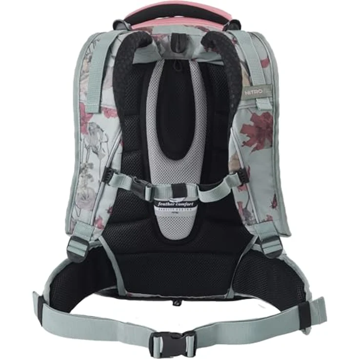Nitro Superhero Schulrucksack, Rucksack mit abnehmbaren Hüftgurt, robustem Bodenplatte und Thermotasche für Snacks, 2 Hauptfächer, ergonomisches Design, 360° Reflektoren – Bild 4