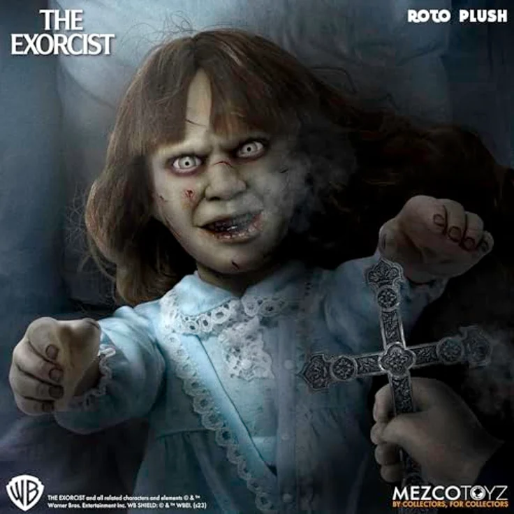 Mezco Toys Regan Figur The Exorcist MDS Roto Plush, 45 cm Sammlerstück im kuscheligen Design – Bild 8