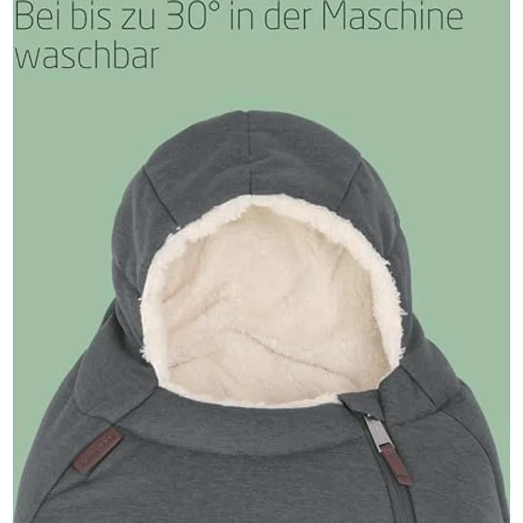 Maxi-Cosi Fußsack für Babyschalen, waschmaschinenfester Fußsack in Twillic Graphite, für alle Maxi-Cosi Babyschalen geeignet, weiche und robuste Stoffe, einfacher Ein- und Ausstieg – Bild 5