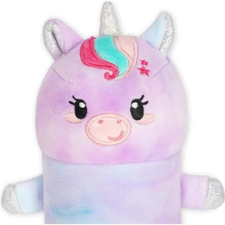 LEGAMI Super Soft Federmäppchen Unicorn, 100% Polyester mit Malvorlage, L 24,5 cm, H 24,5 cm, für Kinder ab 2 Jahren – Bild 3