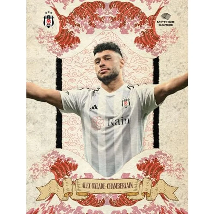 Jungengel Beşiktaş Sammelkarten 2023/24 Mythos Cards, 25 Karten in robuster Metal Box mit 2 nummerierten Karten, offiziell lizenziert – Bild 4