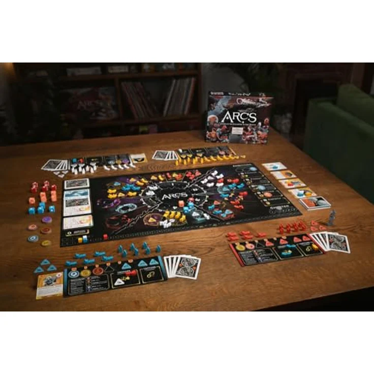 Infolist Leder Games Arcs (EN) - Strategisches Kartenspiel für 3-4 Spieler mit innovativem, kartengesteuertem Aktionssystem und einfachem Würfelsystem – Bild 2