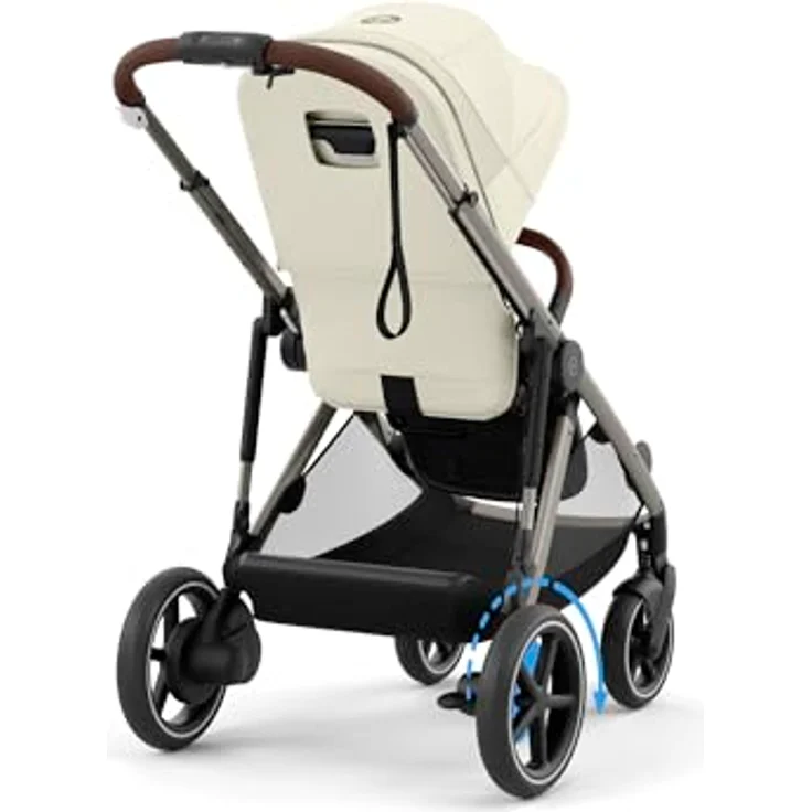 Cybex eGazelle S, Kinderwagen mit elektrischem Antrieb und Wiegefunktion, großer Einkaufskorb, Multi-Terrain-Support – Bild 2