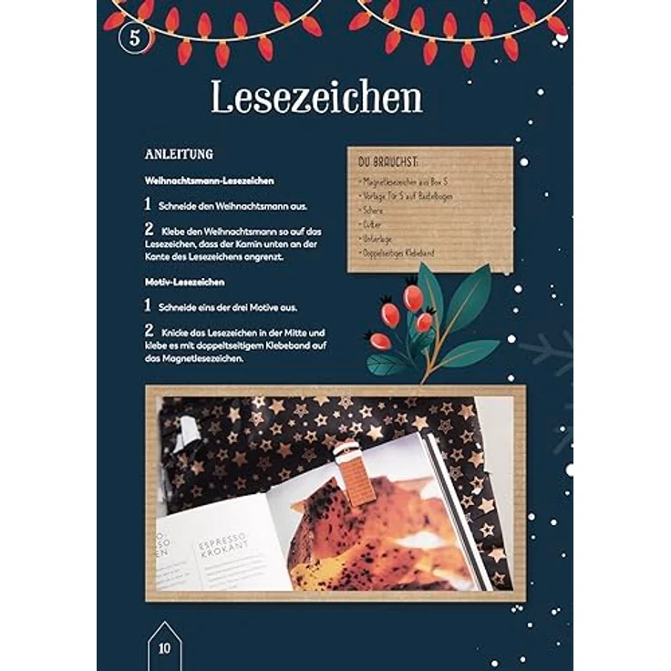 Ho Ho Ho - Der kreative Adventskalender. 24 Projekte zum Basteln, Backen, Gärtnern und mehr. Mit Anleitungsbuch und Material – Bild 4