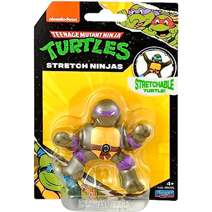 Teenage Mutant Ninja Turtles Mini Ninja Stretch Donatello, 6,7 cm große Sammelfigur aus dehnbarem Material, flexibel und widerstandsfähig – Bild 2