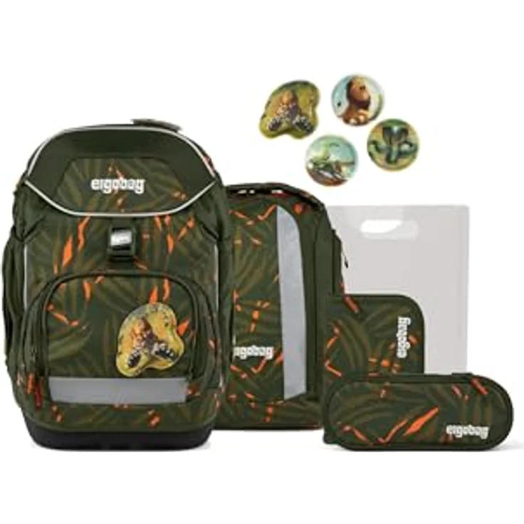 ergobag Pack Set, ergonomischer Schulranzen flexibel 6-teilig für 1. Klasse, wasserdicht, individualisierbar, für Mädchen und Jungen – Bild 1