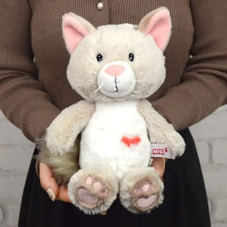 NICI Kuscheltier Love Katze flauschig 25 cm – niedliches Stofftier aus weichem Plüsch zum Kuscheln und Spielen, Plüschtier für Kinder & Erwachsene, 49407, tolle Geschenkidee, beige, 25cm - Preisvergleich – Bild 5