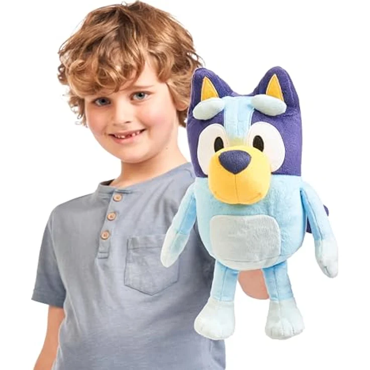 BlueY sprechender Teddybär, 31 cm, mehrsprachig mit neun Repliken, Schwarz – Bild 4