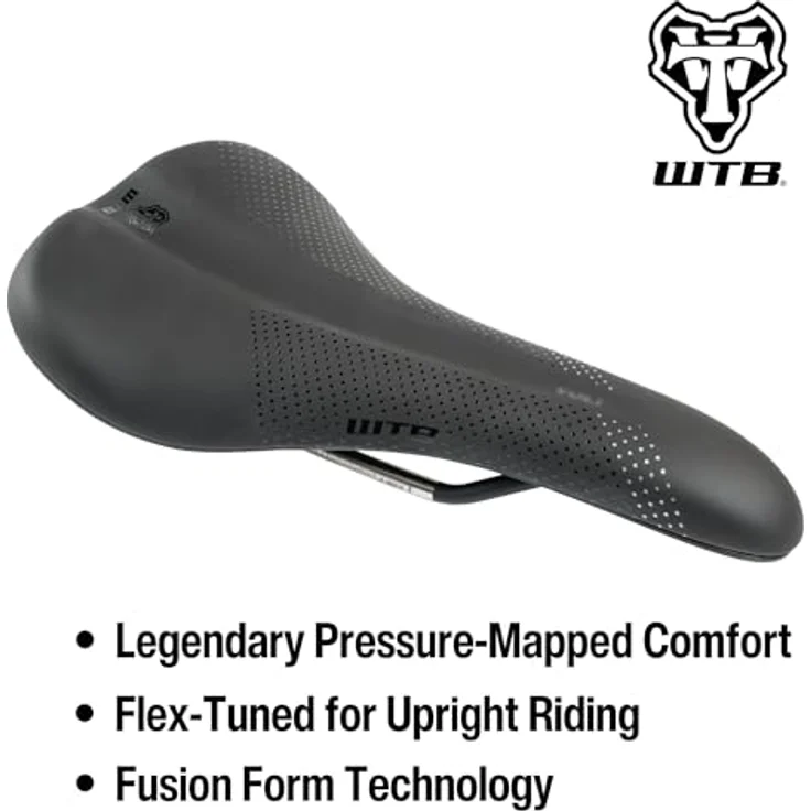 WTB Volt Medium Fusion Form Stainles Sattel Schwarz, Mountainbike Sattel mit Gel Polster aus Mikrofaser – Bild 3