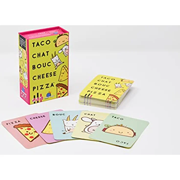 Blue Orange Taco Katze Ziegenkäse Pizza, Gesellschaftsspiel für 2 bis 8 Spieler, ab 8 Jahren, extrem einfache Regeln, 10 Minuten Spielzeit – Bild 2