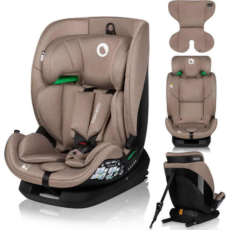 lionelo Autokindersitz LAVENDER I-SIZE, i-Size/9-36kg/ISOFIX/Breiter Einstellbereich, blau – Bild 1