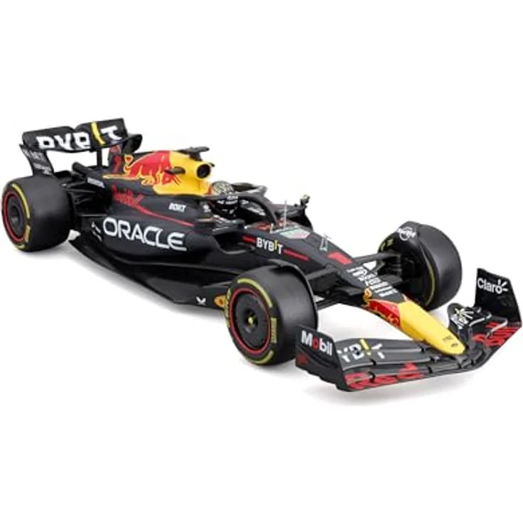 Bburago F1 Red Bull Racing RB19 Max Verstappen, 1:18 Modell, Detailgetreu aus Metall und Plastik, 32 cm lang, Offizielles Modell – Bild 3