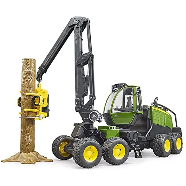 Bruder 02135 'John Deere 1270G Harvester', Spielfahrzeug mit 1 Baumstamm, 1:16, ab 4 Jahren – Bild 4