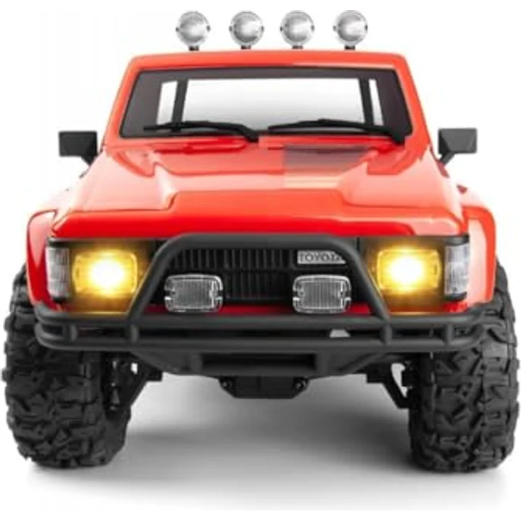 HPI Venture18 Flux 1985 Toyota Hilux SR5, RTR Crawler mit bürstenlosem Motor, 2-Gang-Getriebe und LED-Beleuchtung, rot – Bild 3