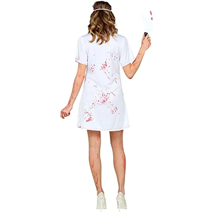W WIDMANN MILANO Party Fashion - Kostüm Zombie Krankenschwester, XL, Blutflecken, Halloween – Bild 4