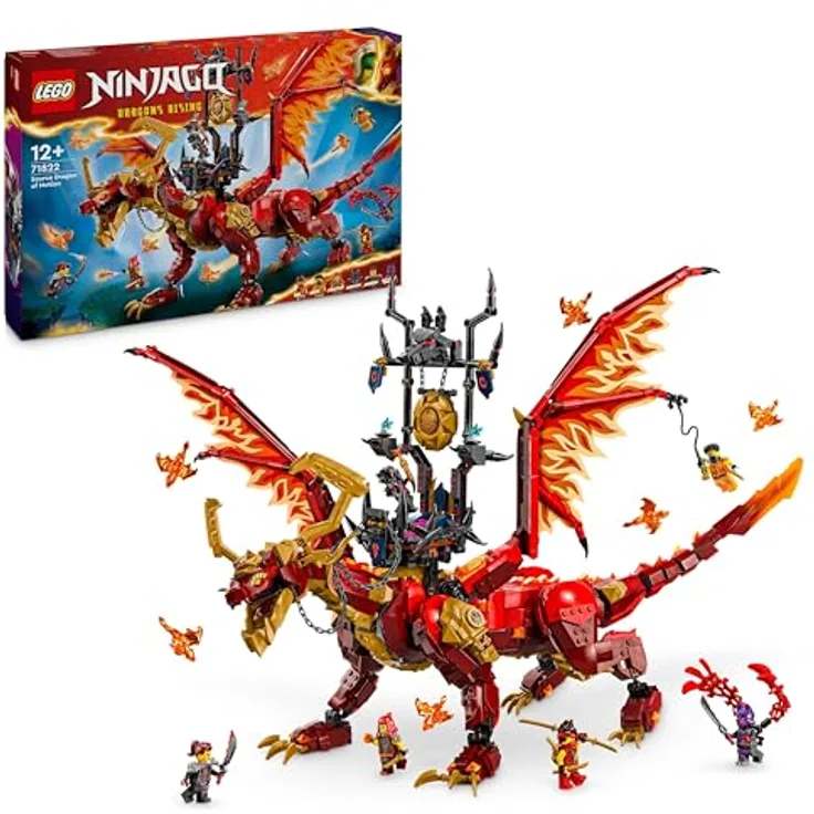 LEGO NINJAGO Quelldrache der Bewegung, Abenteuer-Spielzeug mit 6 Minifiguren, Geburtstagsgeschenk für Kinder ab 12 Jahren 71822