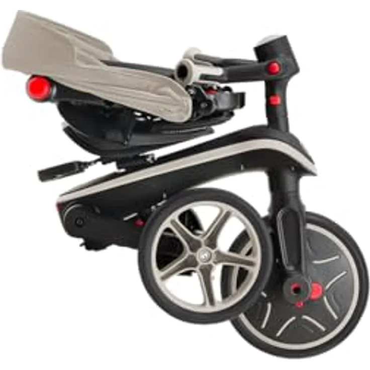 Globber Explorer 4 in 1 Foldable, Faltbares Dreirad mit verstellbarer Sitzlehne und abnehmbarem Sonnendach – Bild 7