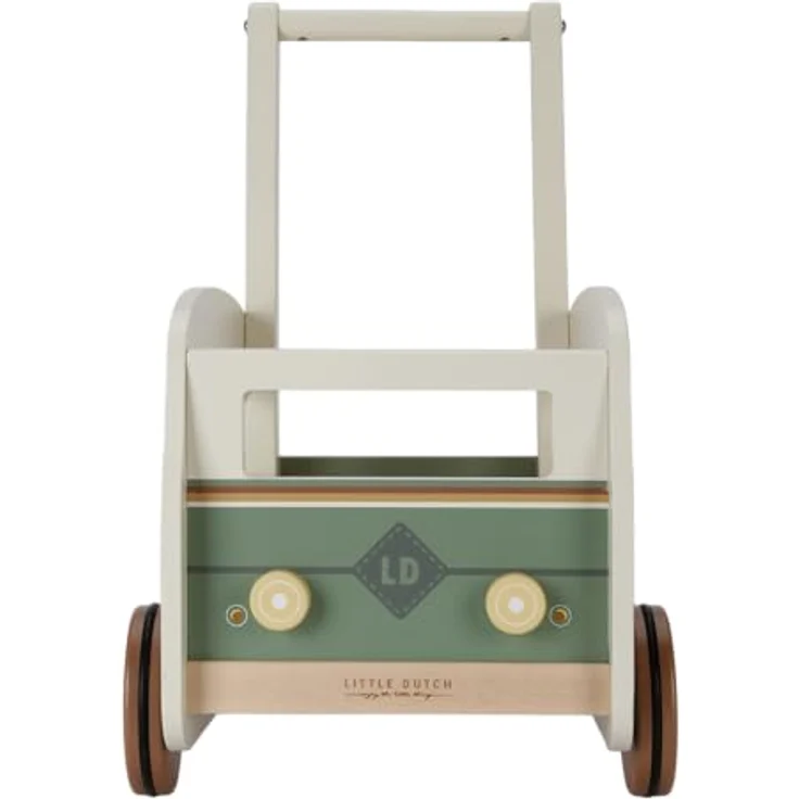 Little Dutch 7126 FSC Holz Laufwagen Camper Bus - Vintage, Spielzeugkiste & Laufunterstützung, fördert Motorik und Koordination, ab 12 Monate, Vintage-Look – Bild 3