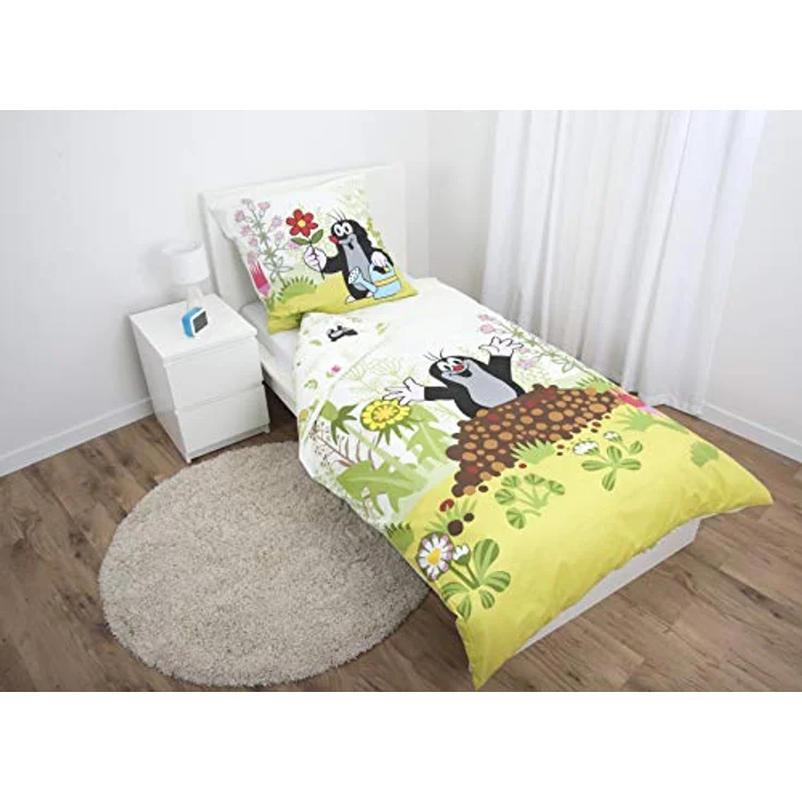 Der kleine Maulwurf Flanell Bettwäsche 100% Baumwolle 80 x 80 cm + 135 x 200 cm – Bild 5