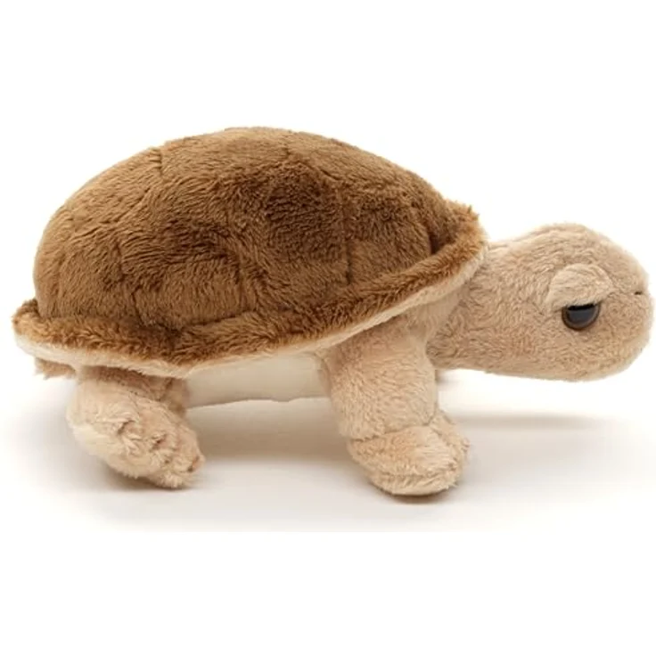 Uni-Toys Landschildkröte Plushie, Plüsch-Schildkröte 14 cm aus hochwertigem Plüsch, 100% recyceltes Füllmaterial, naturgetreues Design – Bild 2