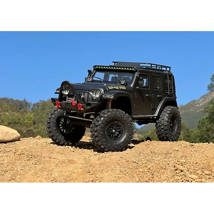 DF Models DF-4S Pro BL Crawler, RC Offroad-Auto im Maßstab 1:10, bürstenloser Elektromotor, schwarz, bis zu 13 km/h – Bild 6