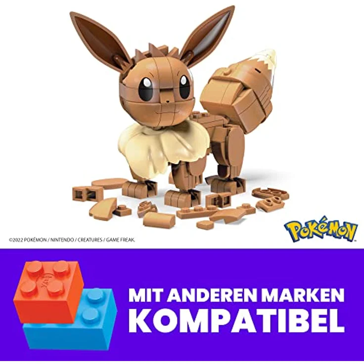 Mattel - Mega Construx -Pokémon Evoli Bauset – Bild 5