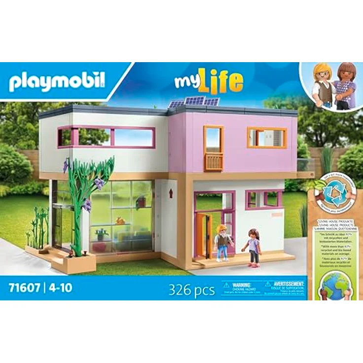 Playmobil® Wohnhaus mit Wintergarten (71607), myLife Konstruktions-Spielset, (312 St), Made in Germany – Bild 4