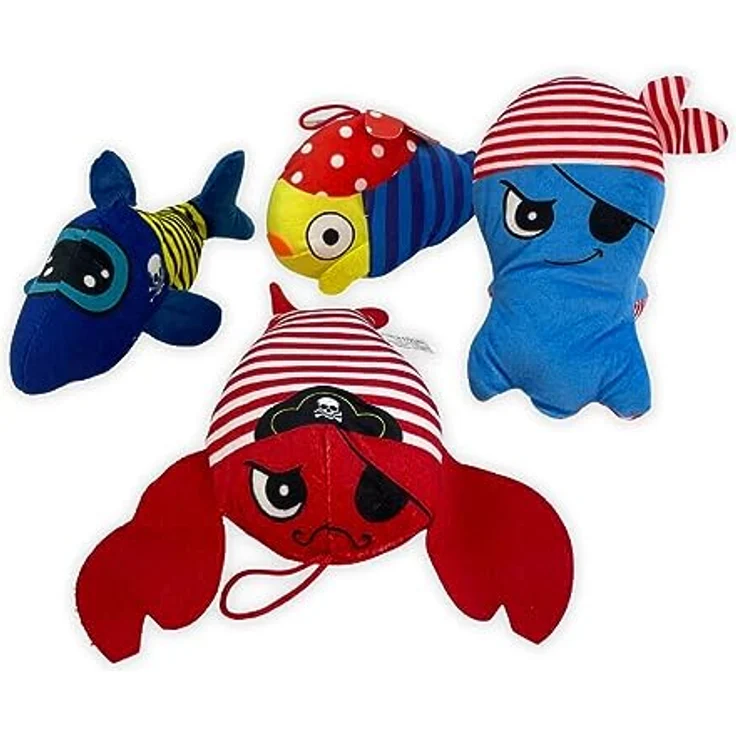 BEMIRO 4er Set Piraten Kuscheltier - ca. 20 cm – Bild 5