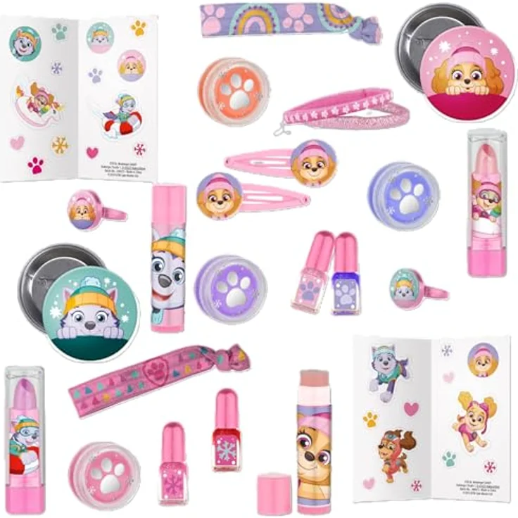 KTN Paw Patrol Winter Wonderland Beauty Adventskalender, mit 14 Accessoires und Kosmetikartikeln für Fans der PAW Patrol – Bild 2