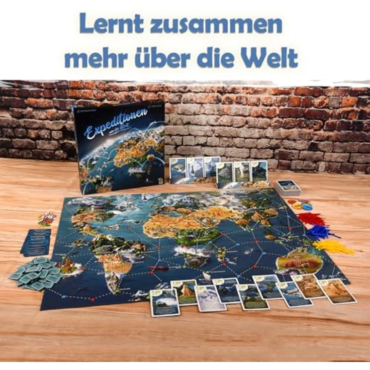 Kobold Spieleverlag Expeditionen um die Welt, Familienspiel für 2-6 Spieler ab 8 Jahren, interaktive Spielmechanik mit lehrreichen Inhalten, Deutsch – Bild 3
