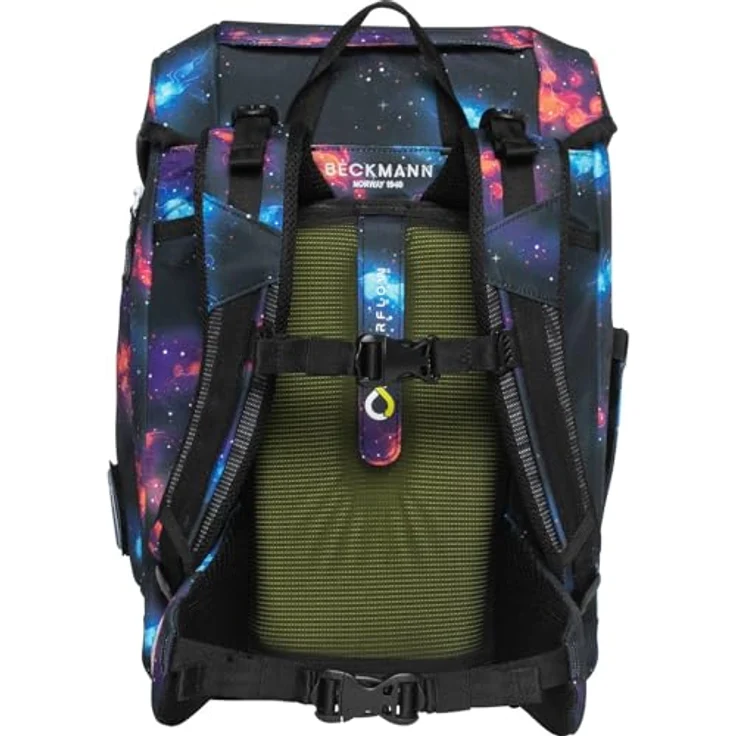 Beckmann Norway Schulranzen Plus Air Ninja Elements, schwarz, aus strapazierfähigem Polyester, casual Stil – Bild 8