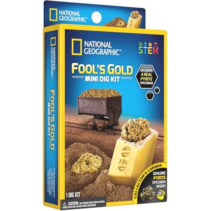 National Geographic Impulse Mini Dig Fool's Gold, Experimentierkasten zur Entdeckung von Fool's Gold – Bild 1