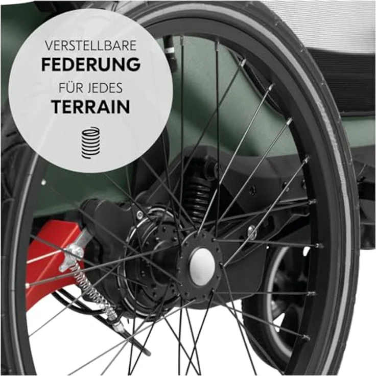 Hauck Fahrradkinderanhänger Bike N Walk Duo, für 2 Kinder, inkl. Deichsel – Bild 6
