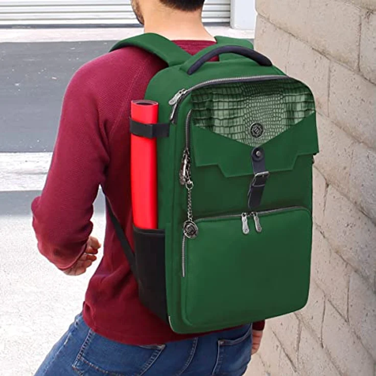 ENHANCE MTG-Rucksack - Sammleredition TCG-Rucksack für bis zu 7.600 Karten, integrierter Card Defender Screen, Drachen Grün – Bild 4