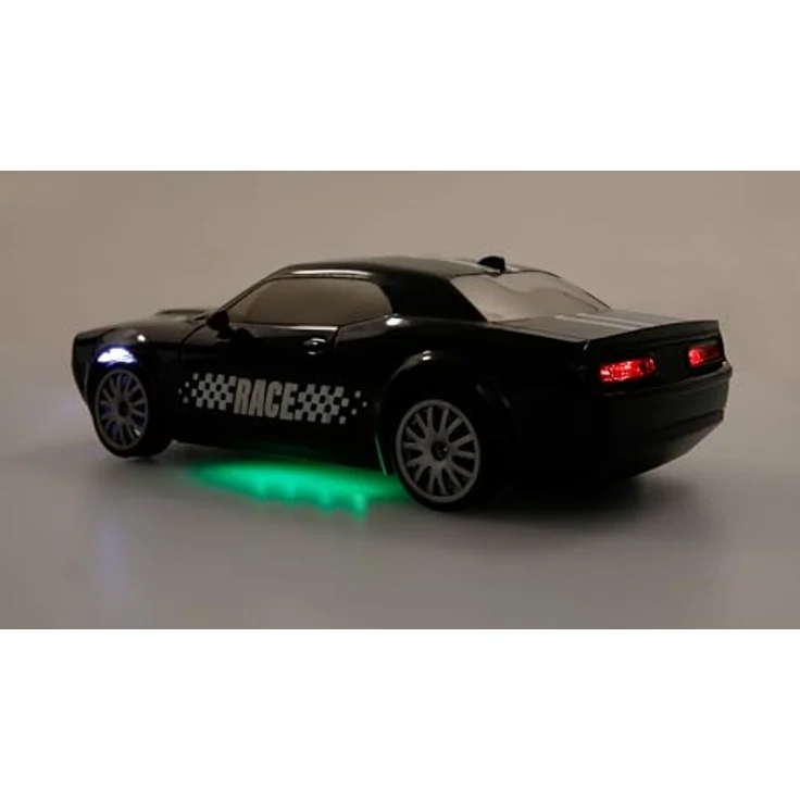 Amewi Drift Muscle Car 4WD 1:20 RTR schwarz RC ferngesteuert Auto mit Unterbodenbeleuchtung – Bild 6