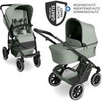 ABC Design Kombi-Kinderwagen Salsa 5 Air, 2 in 1 mit Babywanne & Sportsitz, XXL-Zubehörpaket, Farbe Pine, inkl. Gratis Mobilitätsgarantie