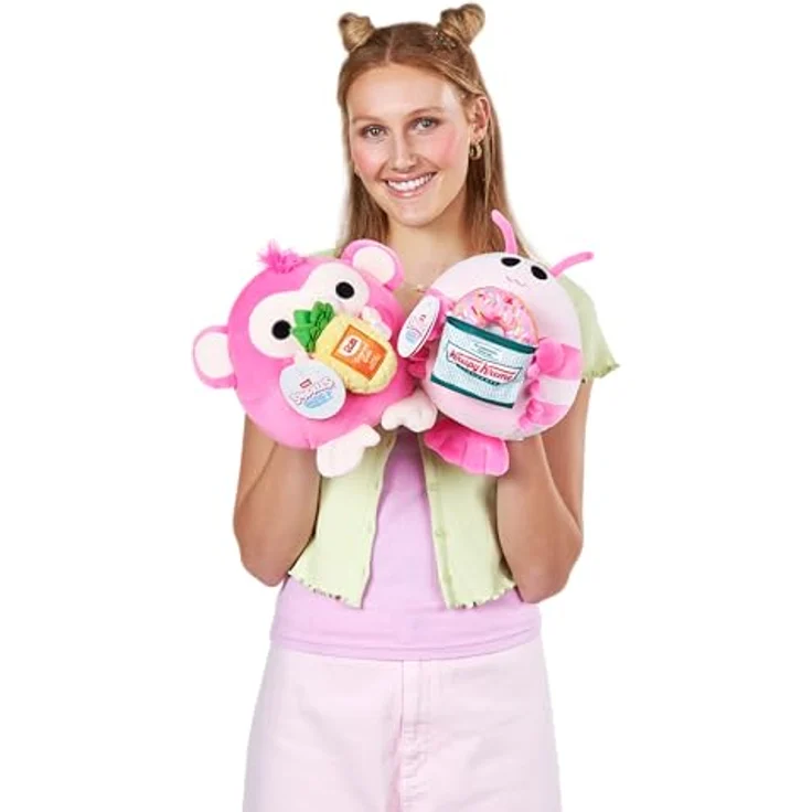 Snackles Serie 2, 20 cm Snackle (Lily), kuschelig-weiches Plüschspielzeug mit lizenziertem Snackmarken-Accessoire – Bild 4