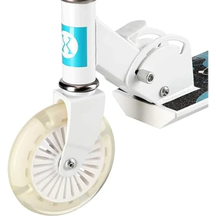 NILS EXTREME HD505 Cityroller, klappbar mit LED-Reifen, türkis, für Kinder und Jugendliche, max. Nutzergewicht 50kg – Bild 3