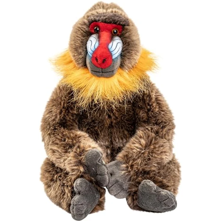 Uni-Toys - Mandrill mit Klettverschluss an den Händen - 29 cm (Höhe) - Plüsch-AFFE - Plüschtier, Kuscheltier – Bild 3
